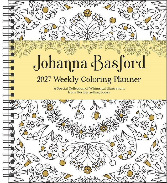 AMC Johanna Basford 2027 Weekly Coloring Calendar