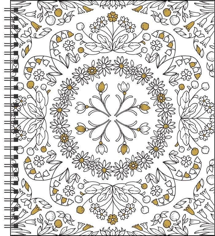 AMC Johanna Basford 2027 Weekly Coloring Calendar