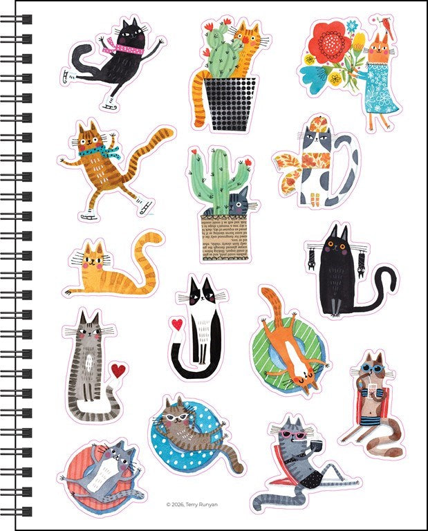 AMC Feline 2027 Monthly/Weekly Planner Calendar by Terry Runyan