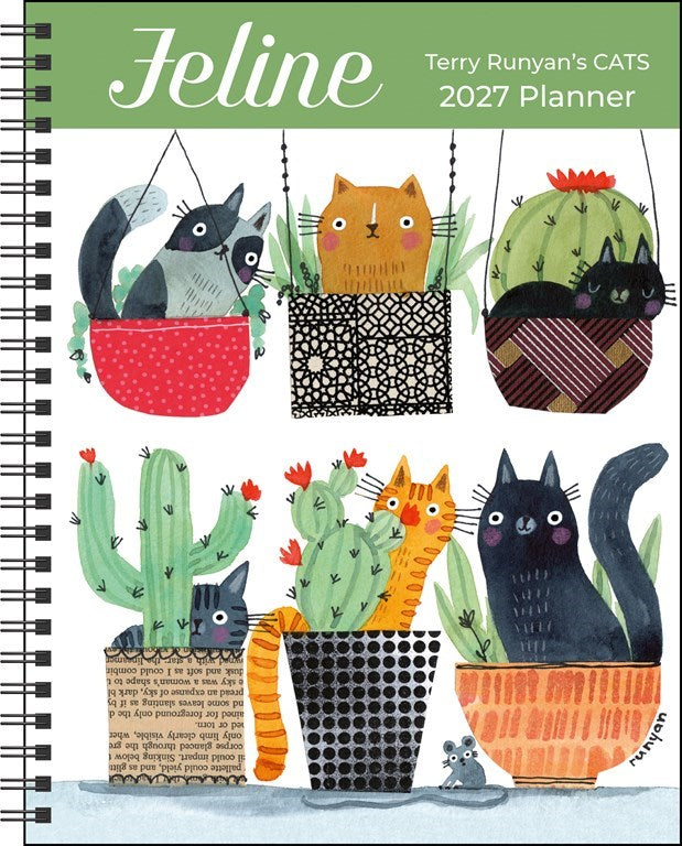 AMC Feline 2027 Monthly/Weekly Planner Calendar by Terry Runyan