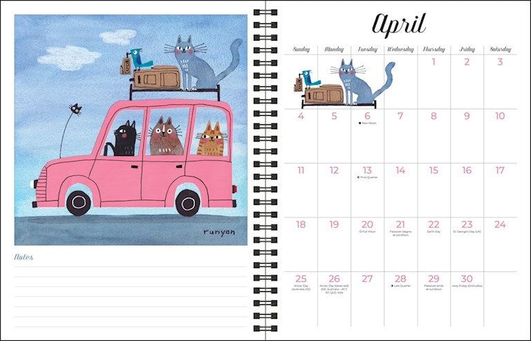 AMC Feline 2027 Monthly/Weekly Planner Calendar by Terry Runyan