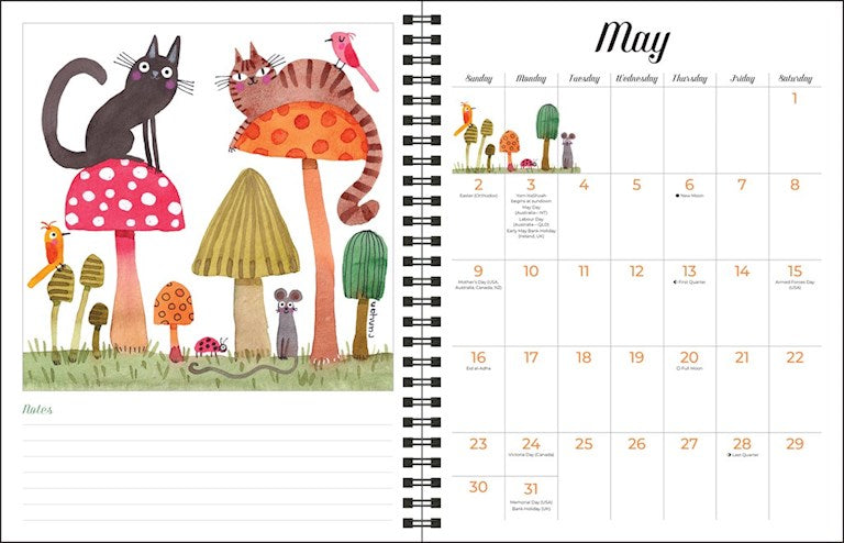 AMC Feline 2027 Monthly/Weekly Planner Calendar by Terry Runyan
