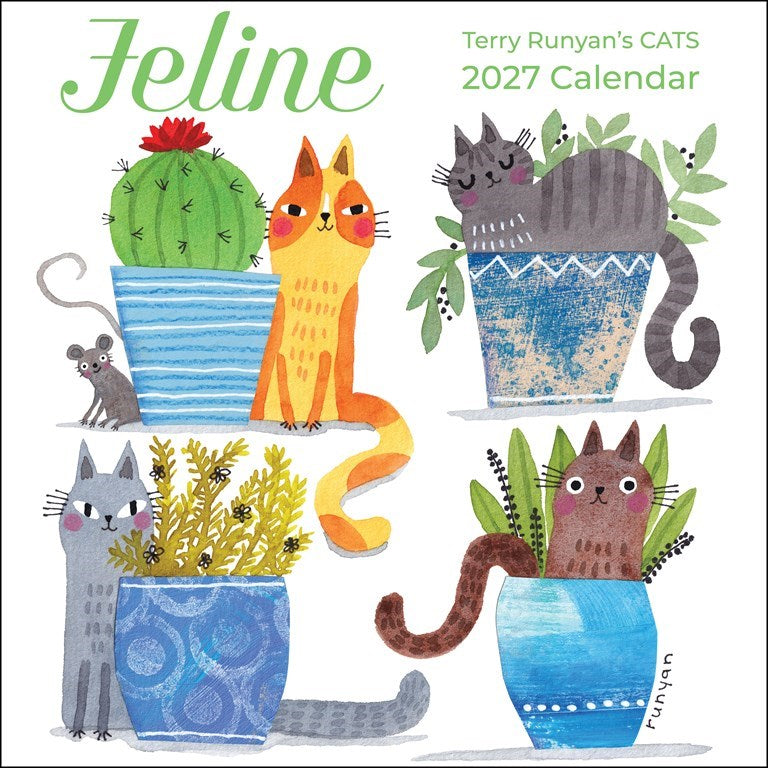 Feline 2027 Wall Calendar by Terry Runyan