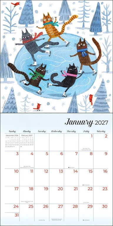Feline 2027 Wall Calendar by Terry Runyan