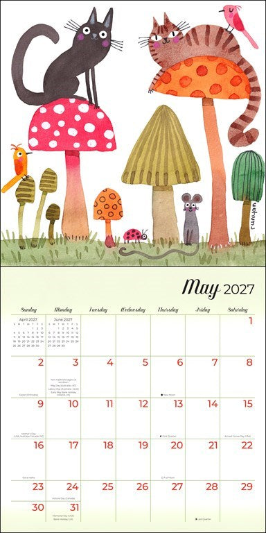 Feline 2027 Wall Calendar by Terry Runyan
