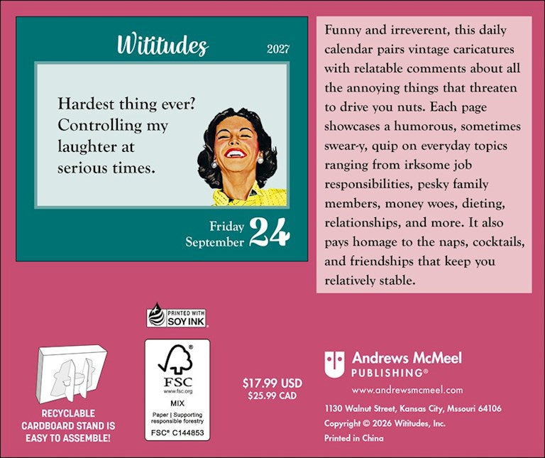 Wititudes 2027 Day-to-Day Calendar