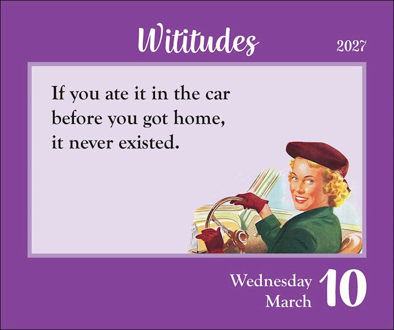 Wititudes 2027 Day-to-Day Calendar