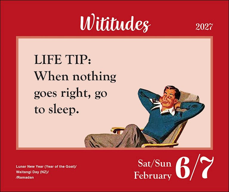 Wititudes 2027 Day-to-Day Calendar