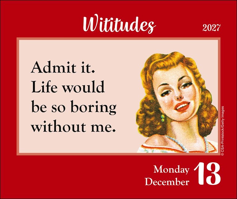 Wititudes 2027 Day-to-Day Calendar