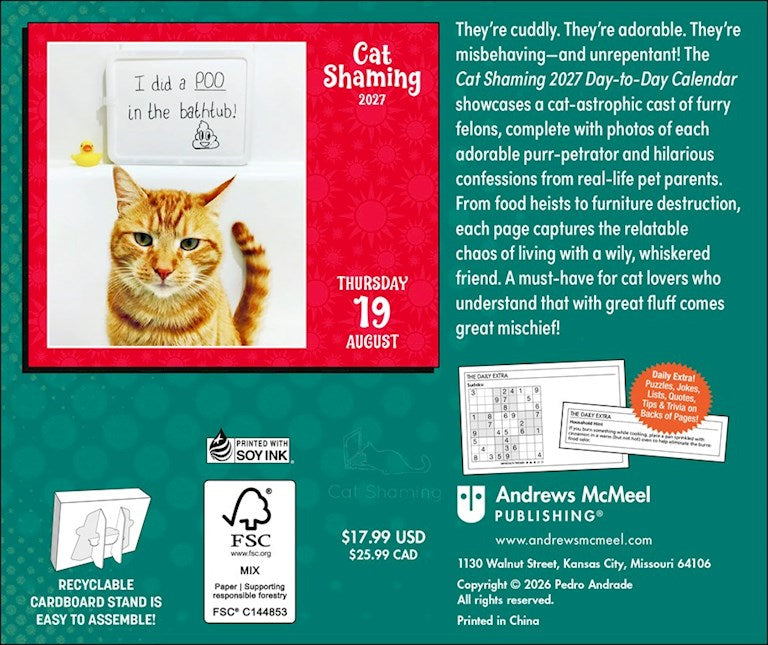 Cat Shaming 2027 Page-A-Day Calendar