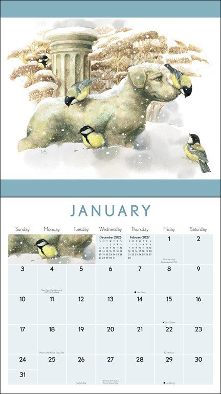AMC Marjolein Bastin Nature’s Inspiration 2027 Deluxe Wall Calendar with Print
