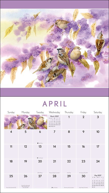 AMC Marjolein Bastin Nature’s Inspiration 2027 Deluxe Wall Calendar with Print