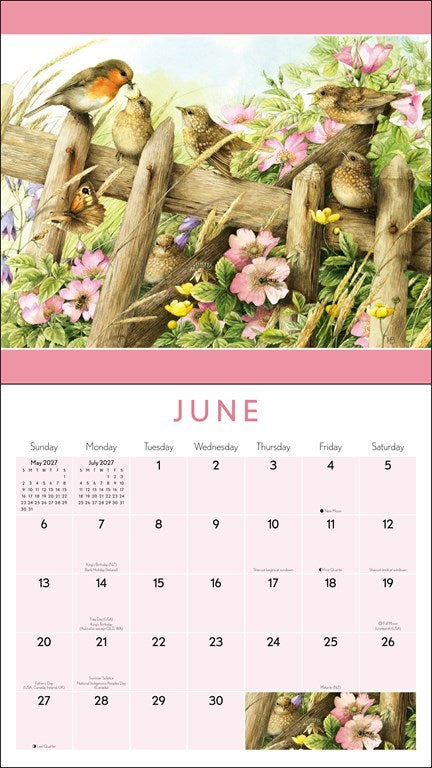AMC Marjolein Bastin Nature’s Inspiration 2027 Deluxe Wall Calendar with Print