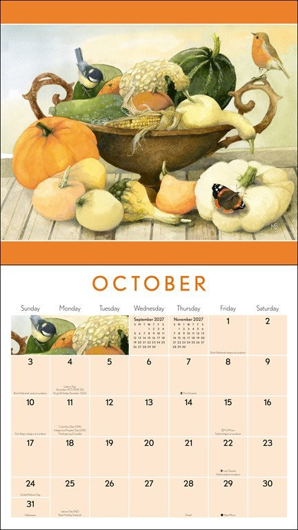 AMC Marjolein Bastin Nature’s Inspiration 2027 Deluxe Wall Calendar with Print
