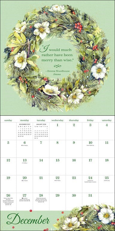 AMC The Quotable Jane Austen 2027 Wall Calendar