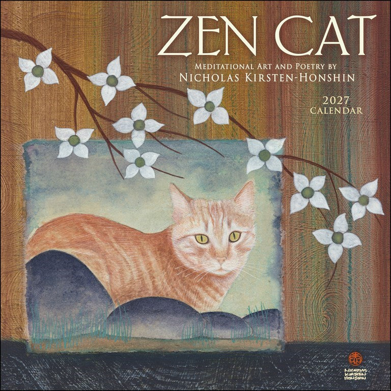 Zen Cat 2027 Wall Calendar