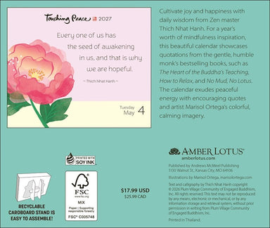 Thich Nhat Hanh Touching Peace 2027 Page-A-Day Calendar