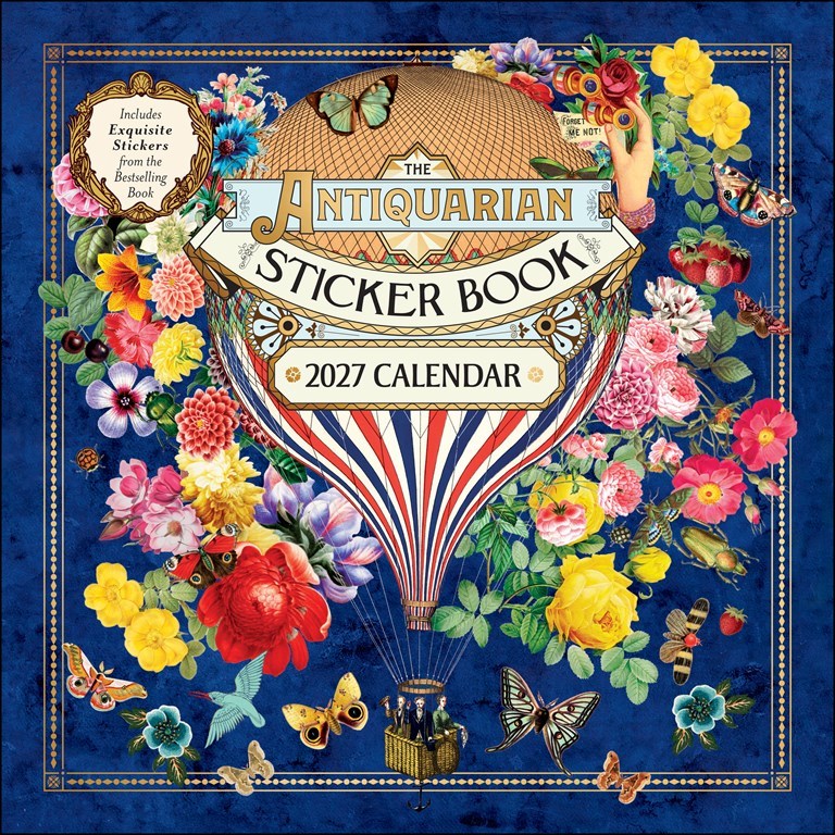 AMC The Antiquarian Sticker Book 2027 Wall Calendar
