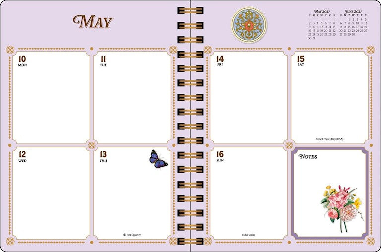 AMC The Antiquarian Sticker Book 2027 Monthly/Weekly Planner Calendar