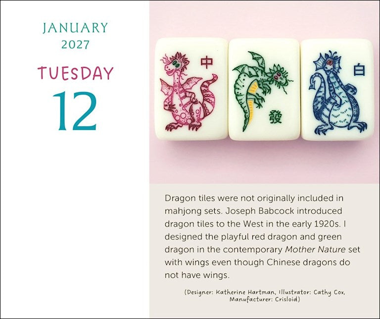 Art of Mahjong 2027 Page-A-Day Calendar