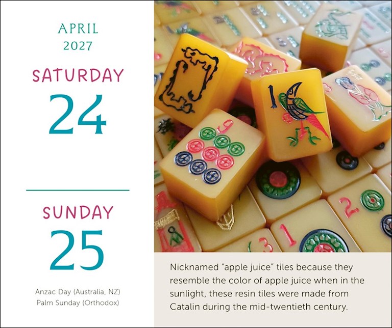 Art of Mahjong 2027 Page-A-Day Calendar