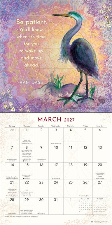 Ram Dass Be Here Now 2027 Wall Calendar