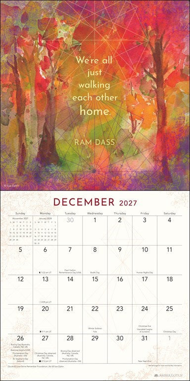 Ram Dass Be Here Now 2027 Wall Calendar