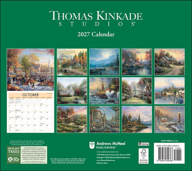 AMC Thomas Kinkade Studios® 2027 Deluxe Wall Calendar