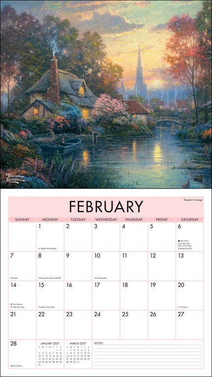 AMC Thomas Kinkade Studios® 2027 Deluxe Wall Calendar