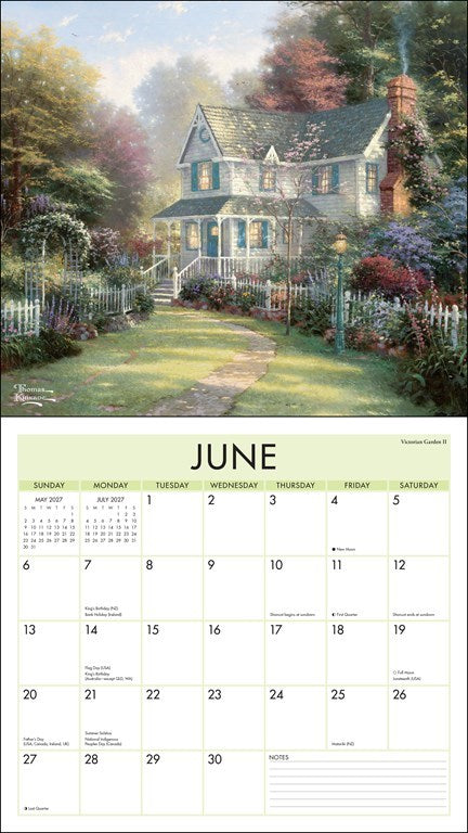 AMC Thomas Kinkade Studios® 2027 Deluxe Wall Calendar