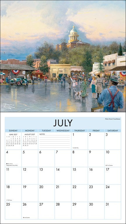 AMC Thomas Kinkade Studios® 2027 Deluxe Wall Calendar