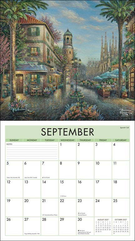 AMC Thomas Kinkade Studios® 2027 Deluxe Wall Calendar