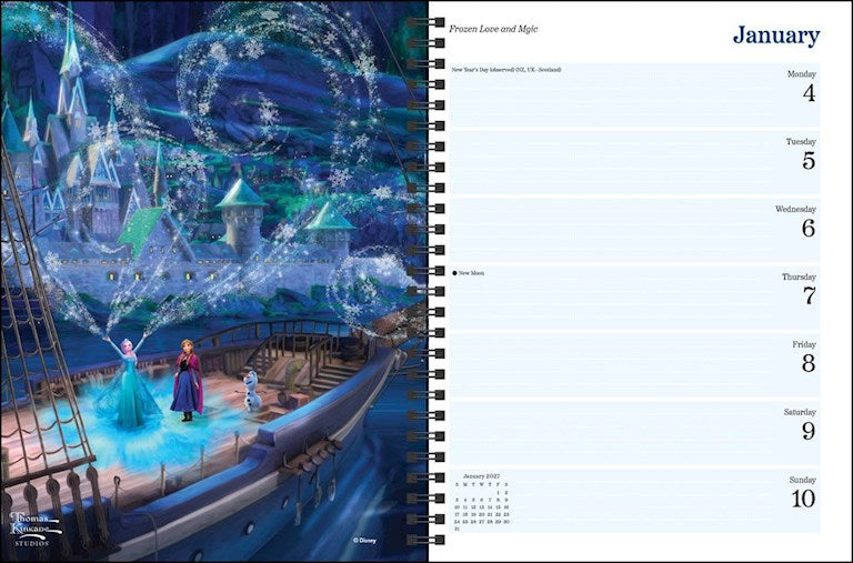 AMC Disney Dreams by Thomas Kinkade Studios 2027 Monthly/Weekly Engagement Calendar