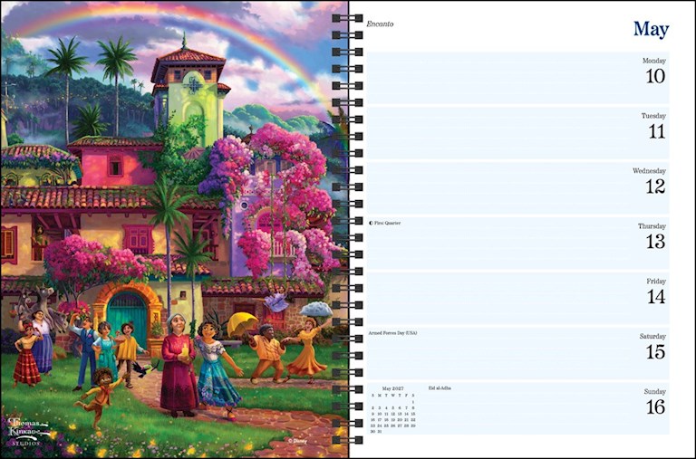 AMC Disney Dreams by Thomas Kinkade Studios 2027 Monthly/Weekly Engagement Calendar