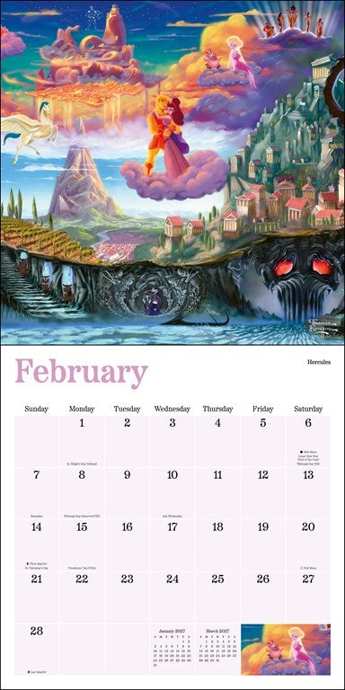 Disney Dreams Collection by Thomas Kinkade Studios 2027 Wall Calendar