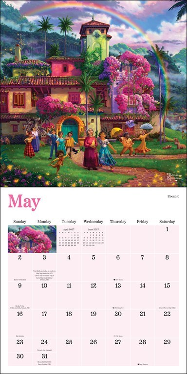 Disney Dreams Collection by Thomas Kinkade Studios 2027 Wall Calendar
