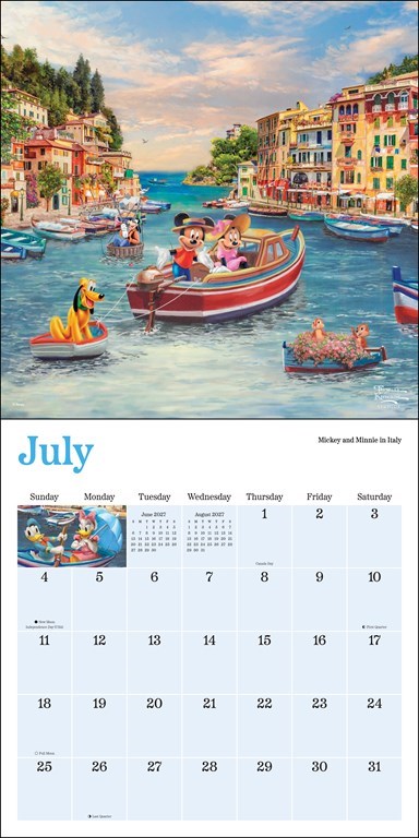 Disney Dreams Collection by Thomas Kinkade Studios 2027 Wall Calendar