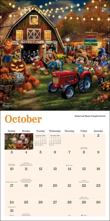 Disney Dreams Collection by Thomas Kinkade Studios 2027 Wall Calendar