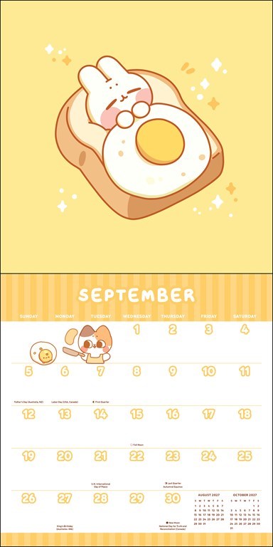 AMC Pocket Peaches 2027 Wall Calendar with Stickers