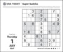 USA Today Super Sudoku 2027 Day-to-Day Calendar