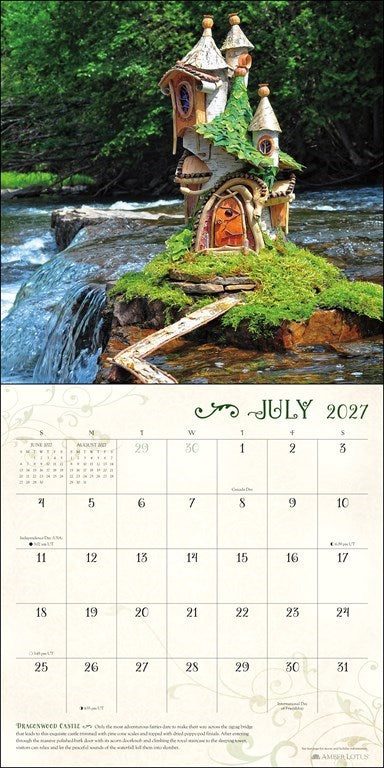Fairy Houses 2027 Wall Calendar