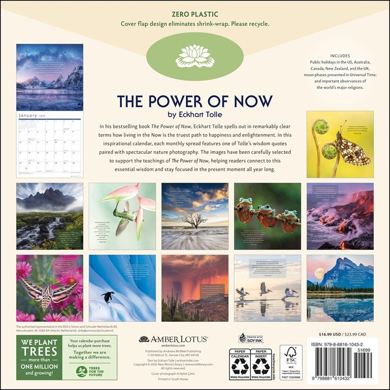 The Power of Now 2027 Wall Calendar