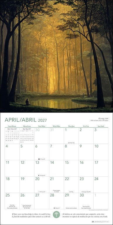 Forest Meditations 2027 Wall Calendar