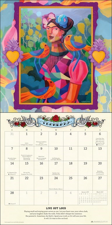 For the Love of Frida 2027 Wall Calendar