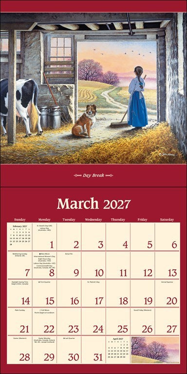 AMC John Sloane’s Country Seasons® 12 x 12 Special Collection 2027 Wall Calendar