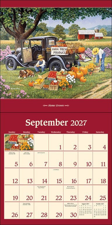 AMC John Sloane’s Country Seasons® 12 x 12 Special Collection 2027 Wall Calendar