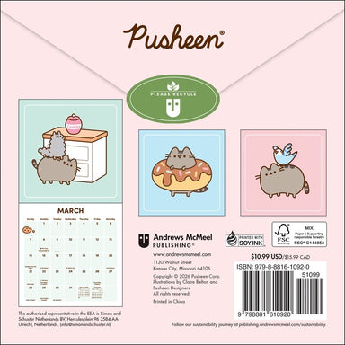 Pusheen 2027 Mini Wall Calendar