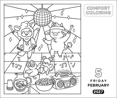 AMC Comfort Coloring 2027 Day-to-Day Calendar