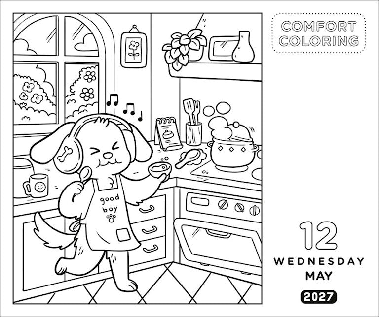 AMC Comfort Coloring 2027 Day-to-Day Calendar