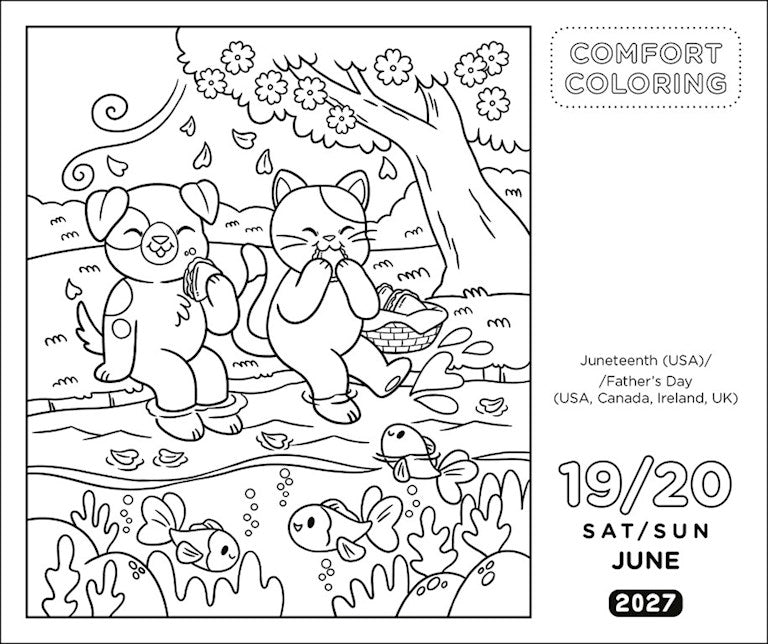 AMC Comfort Coloring 2027 Day-to-Day Calendar